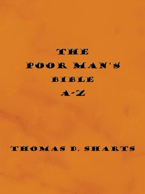 cover image of The Poor Man's Bible A-Z
